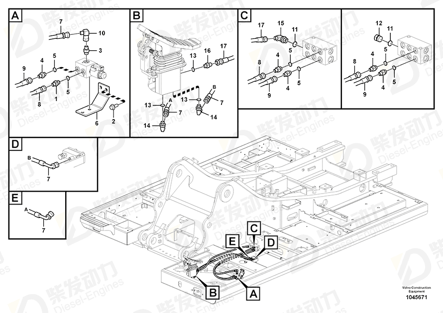 VOLVO Nipple 14601480 Drawing