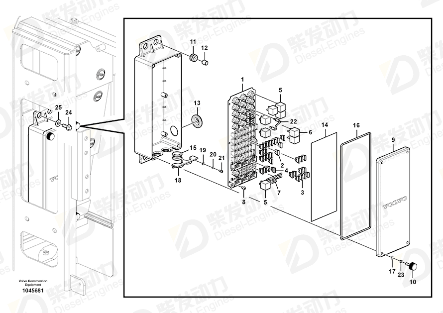 VOLVO Decal 14608816 Drawing