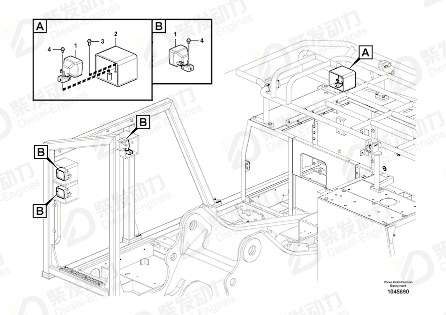 VOLVO Bracket 14514713 Drawing