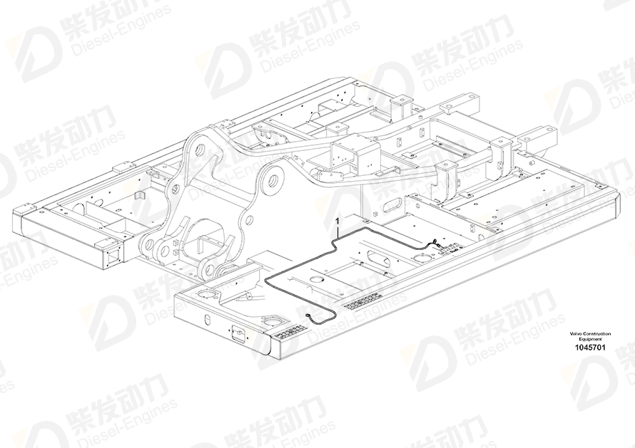 VOLVO Cable harness 14613106 Drawing