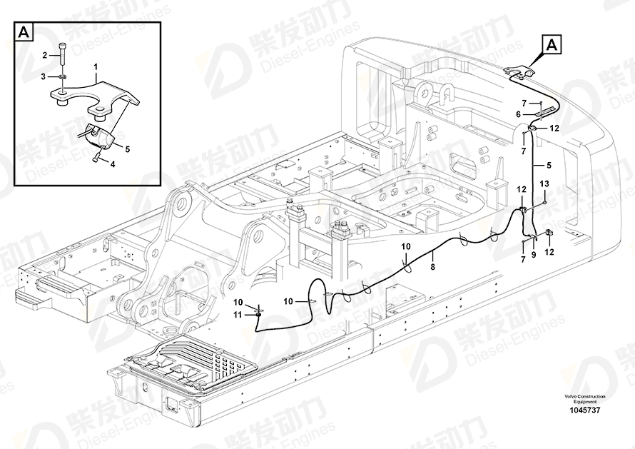 VOLVO Cover 14558379 Drawing