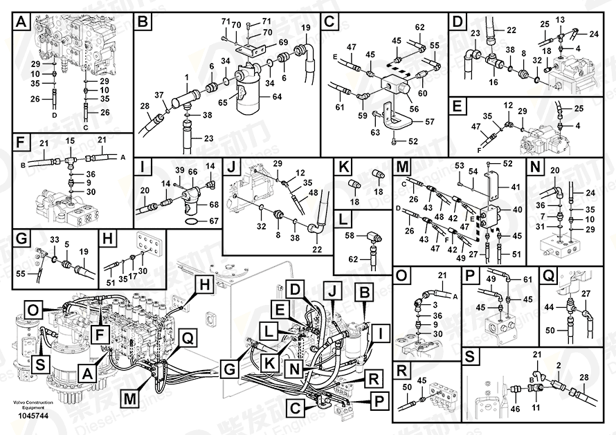 VOLVO Connector SA9419-11060 Drawing