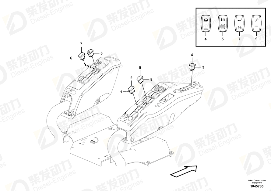 VOLVO Rocker arm 11428166 Drawing VOLVO Rocker arm 11428166 Drawing