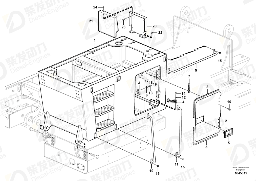 VOLVO Bracket 14575431 Drawing