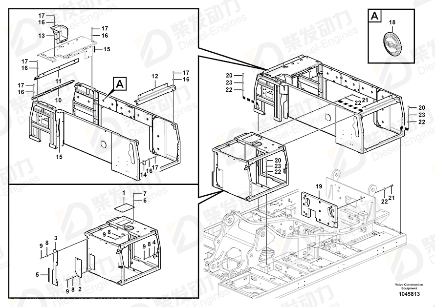 VOLVO Plate 14608750 Drawing