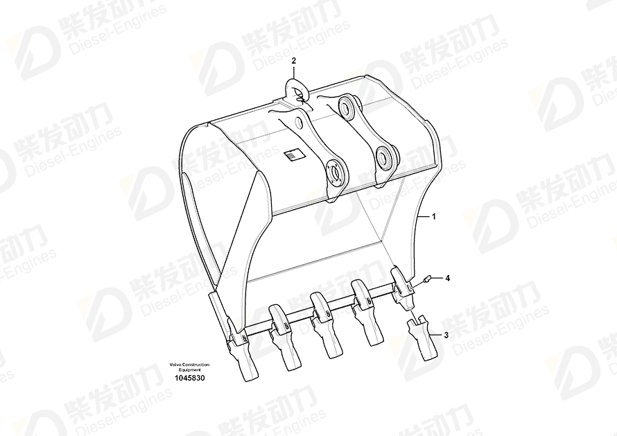 VOLVO Hook 14559259 Drawing