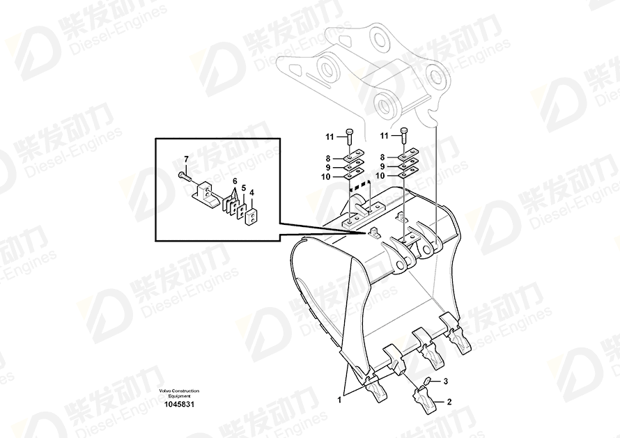 VOLVO Shim 14512879 Drawing