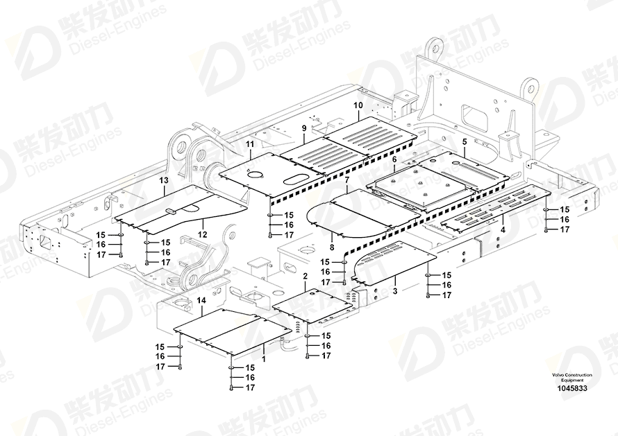 VOLVO Cover 14556405 Drawing