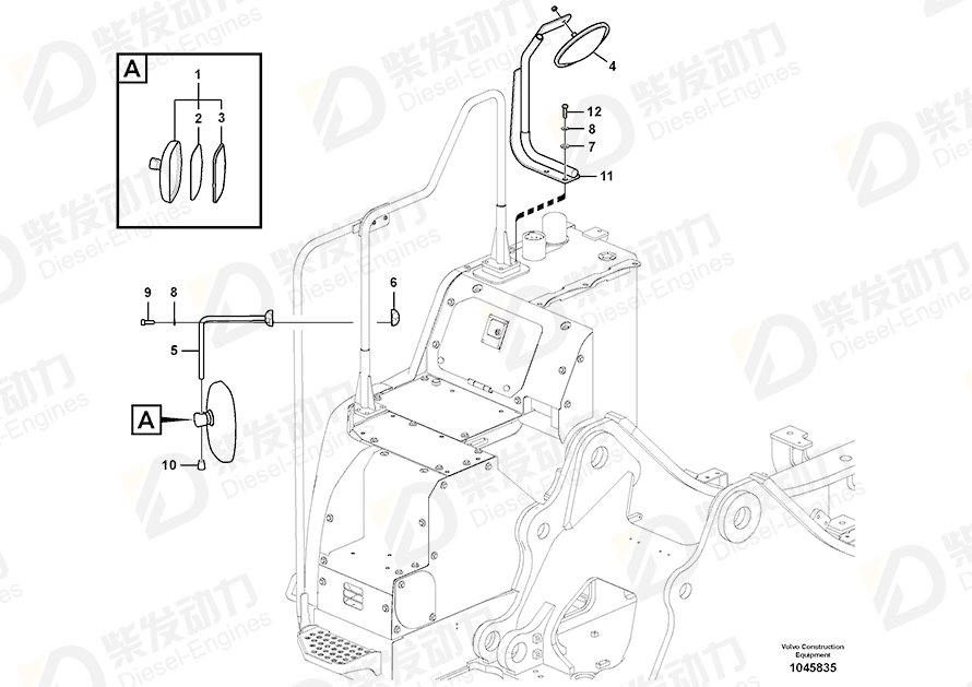 VOLVO Stay 14625899 Drawing