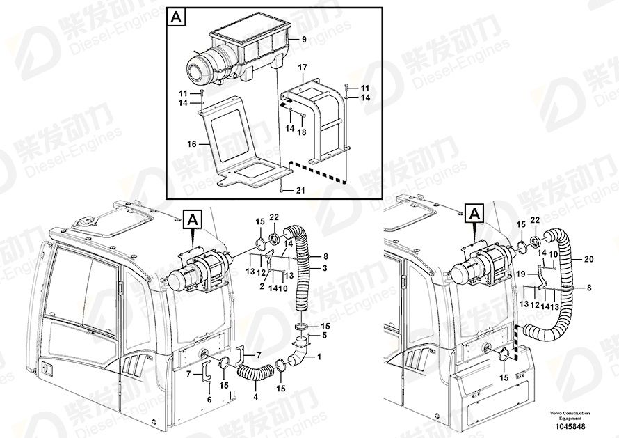 VOLVO Bracket 14568775 Drawing