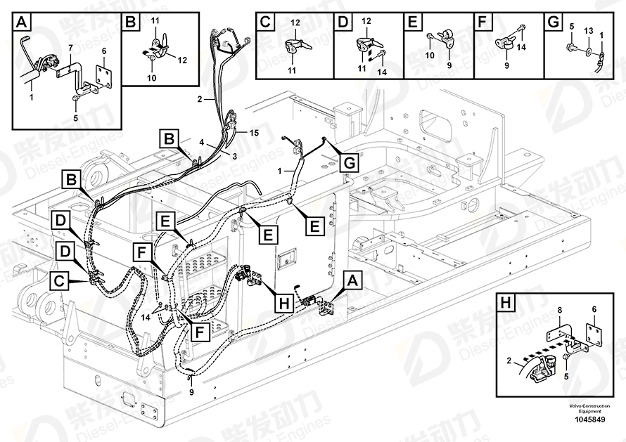 VOLVO Bracket 14566516 Drawing