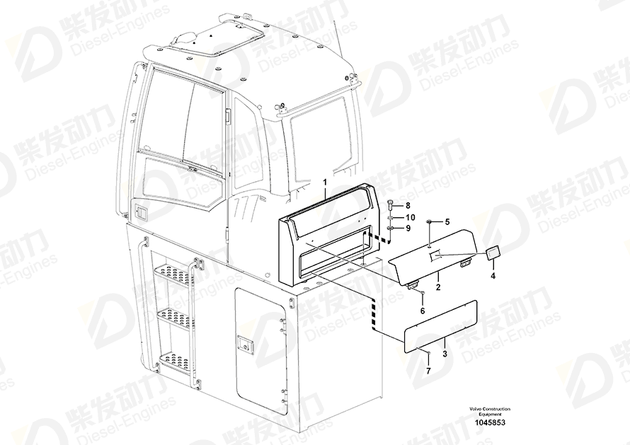 VOLVO Cover 14542838 Drawing