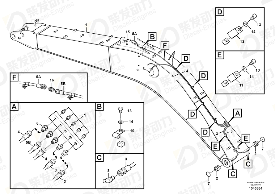 VOLVO Bushing 14609300 Drawing