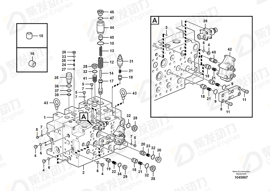 VOLVO Plug 14577786 Drawing