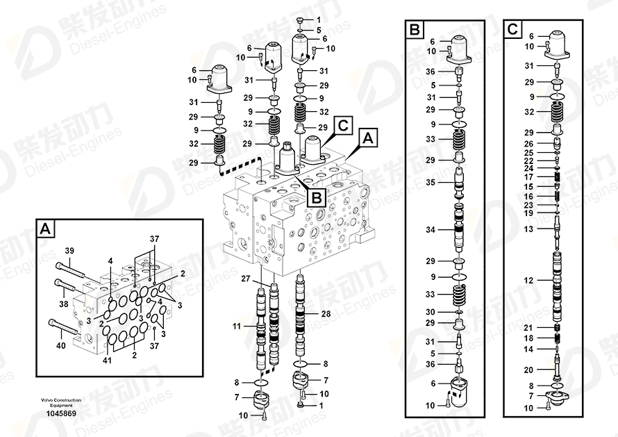VOLVO Control plunger 14577750 Drawing