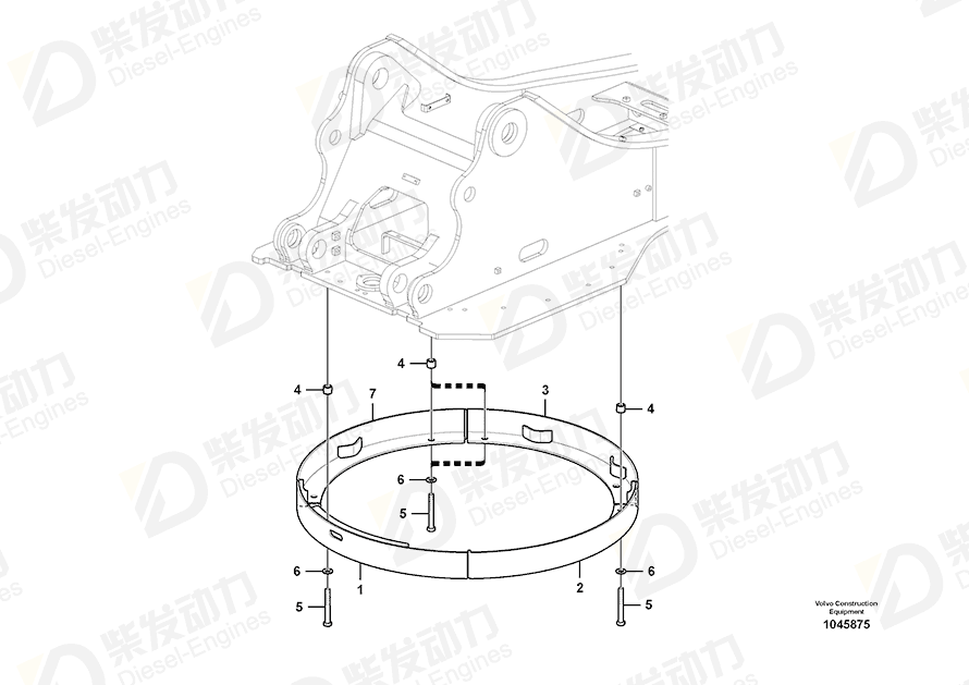 VOLVO Cover 14562593 Drawing