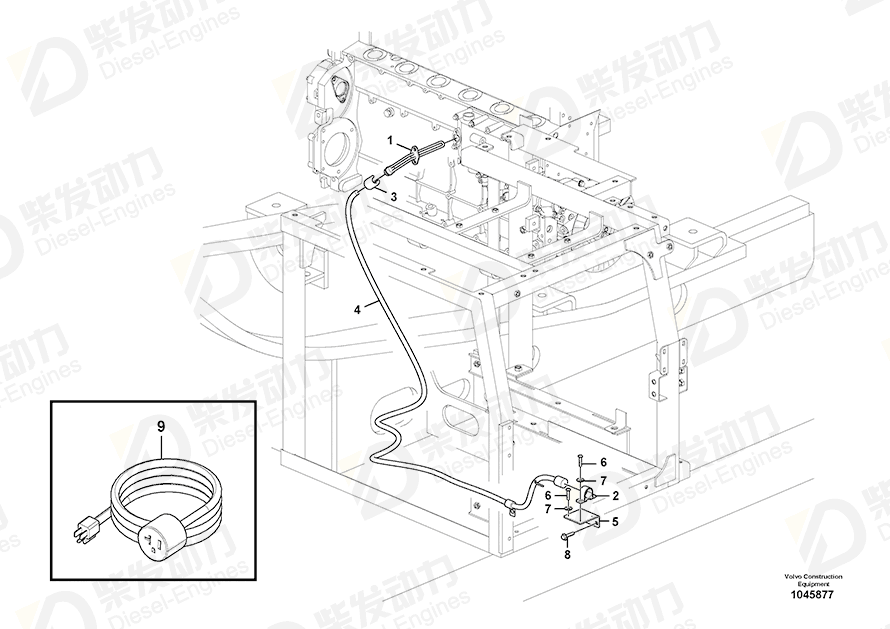 VOLVO Bracket 14554693 Drawing