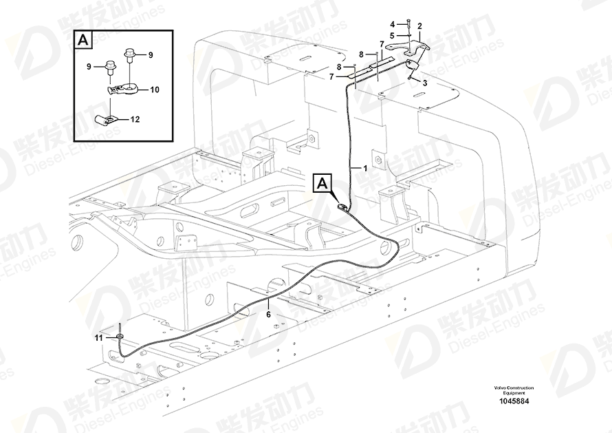VOLVO Cable harness 14603149 Drawing VOLVO Cable harness 14603149 Drawing