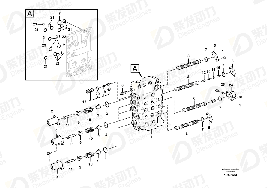VOLVO Spring 14513418 Drawing