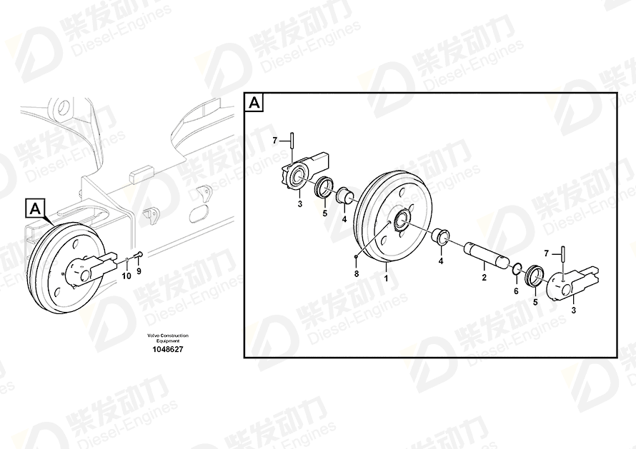 VOLVO Bushing 14656784 Drawing