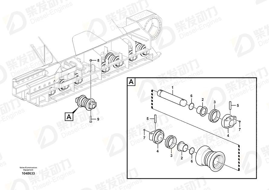 VOLVO Bushing 14527216 Drawing