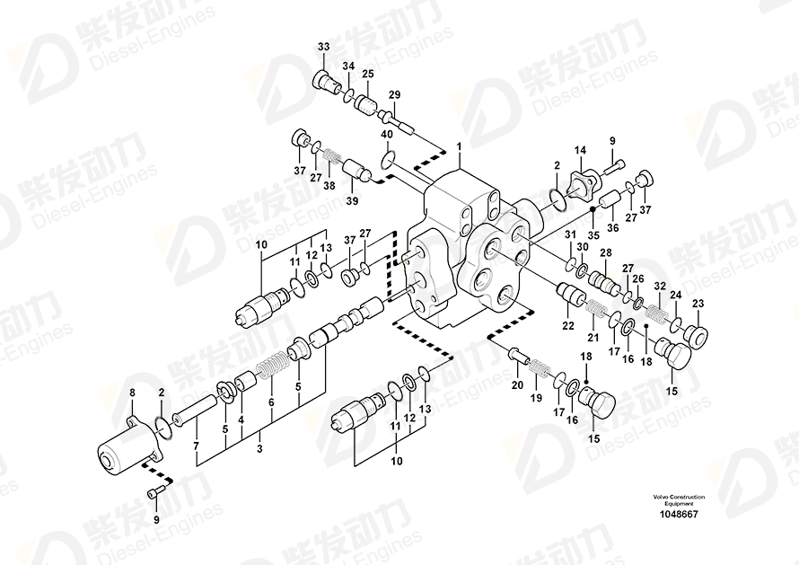 VOLVO Check valve 14500412 Drawing VOLVO Check valve 14500412 Drawing