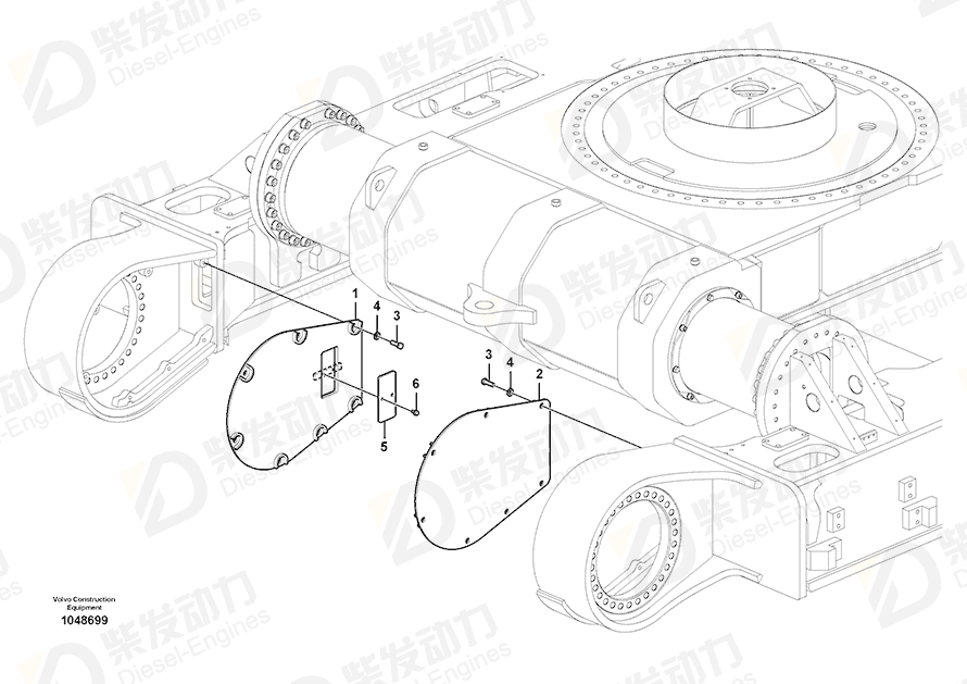 VOLVO Plate 14597423 Drawing