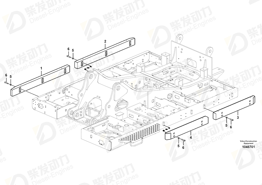 VOLVO Support 14676654 Drawing