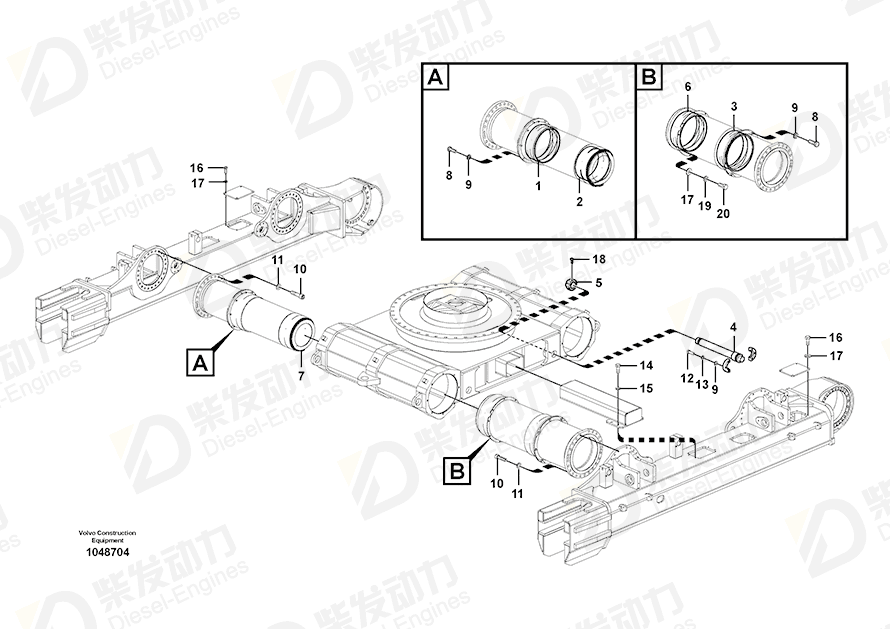 VOLVO Retainer 14604193 Drawing