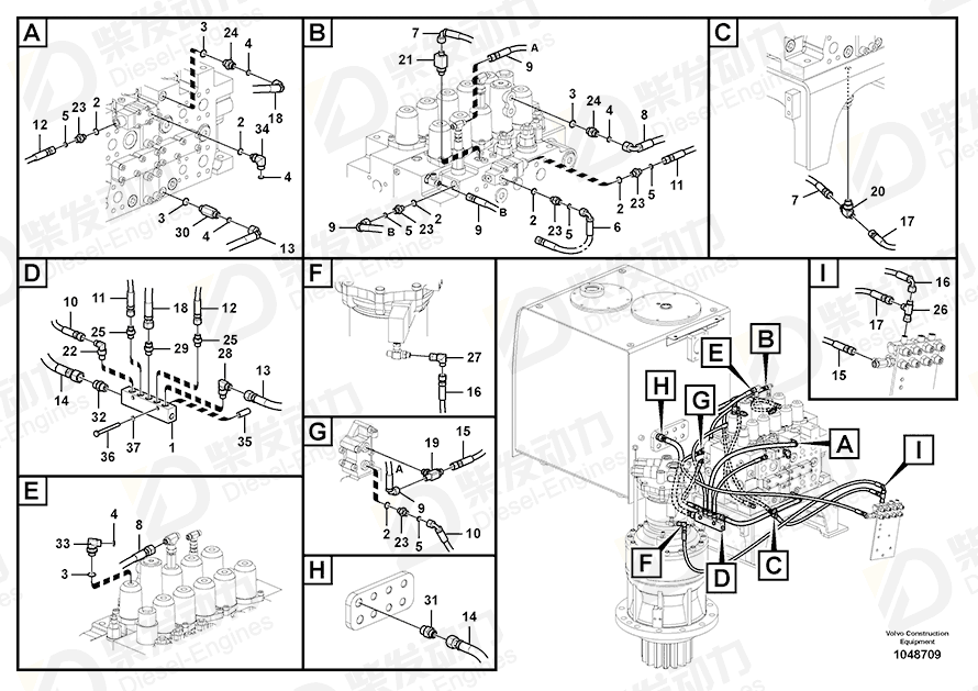 VOLVO T-nipple 14538787 Drawing