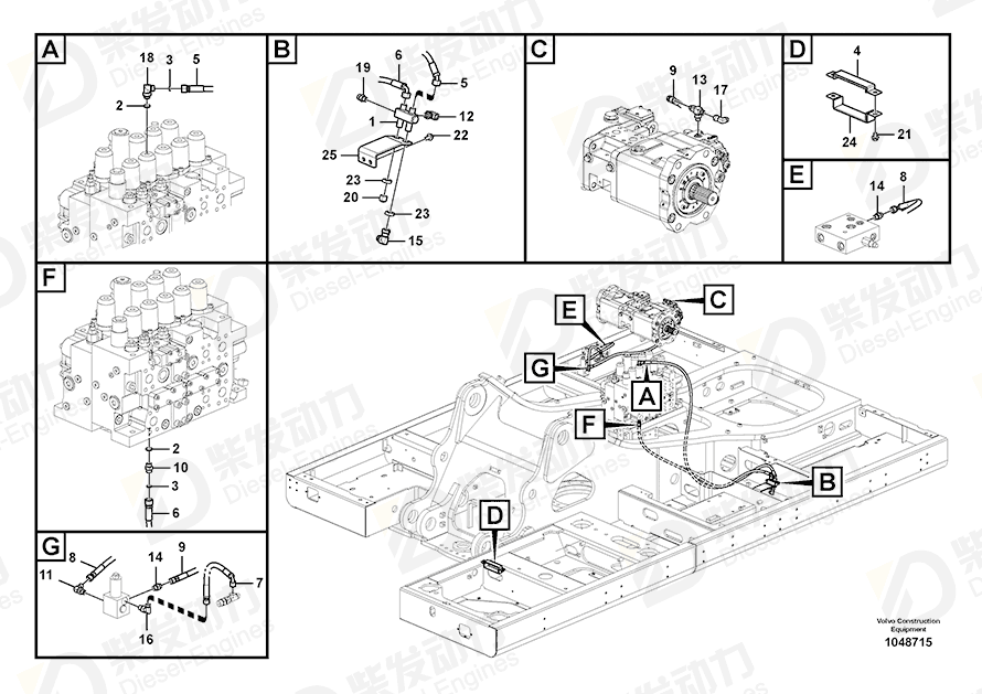 VOLVO Bracket 14577563 Drawing