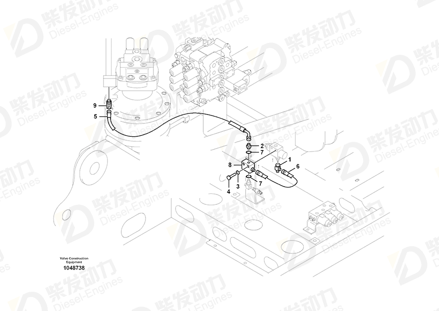 VOLVO Valve 14588430 Drawing