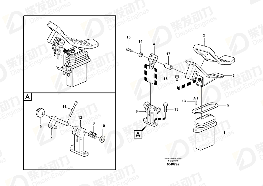 VOLVO Bracket 14547412 Drawing