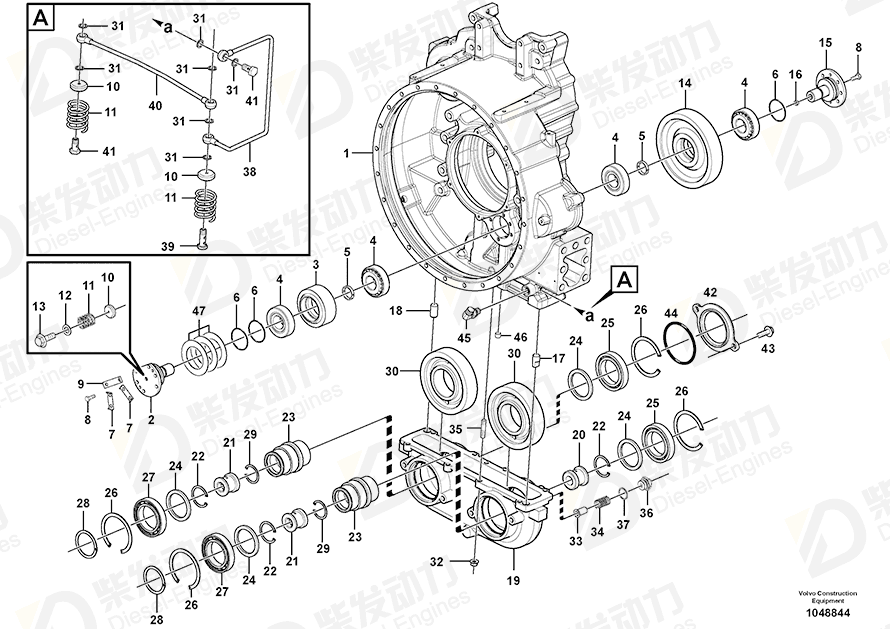 VOLVO Spacer ring 4771375 Drawing VOLVO Spacer ring 4771375 Drawing