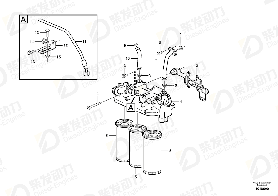 VOLVO Pipe 3161224 Drawing