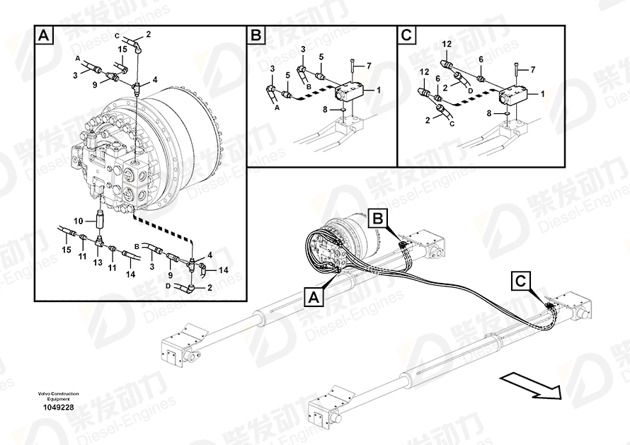 VOLVO Nipple 14602148 Drawing