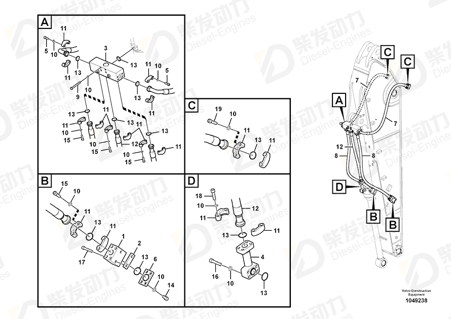 VOLVO Hexagon screw 992577 Drawing VOLVO Hexagon screw 992577 Drawing