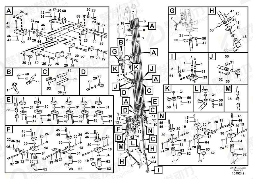 VOLVO Hex. socket screw 984344 Drawing