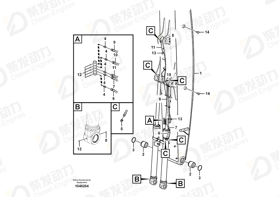 VOLVO Plug SA9415-43011 Drawing