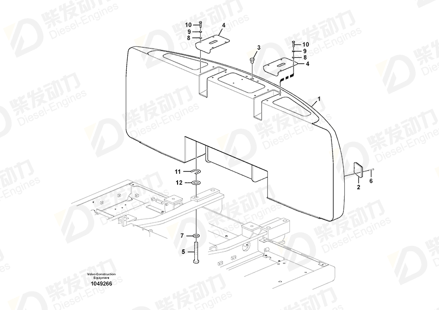 VOLVO Reflector 14523953 Drawing