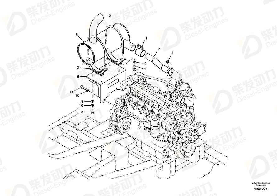 VOLVO Silencer 14504919 Drawing