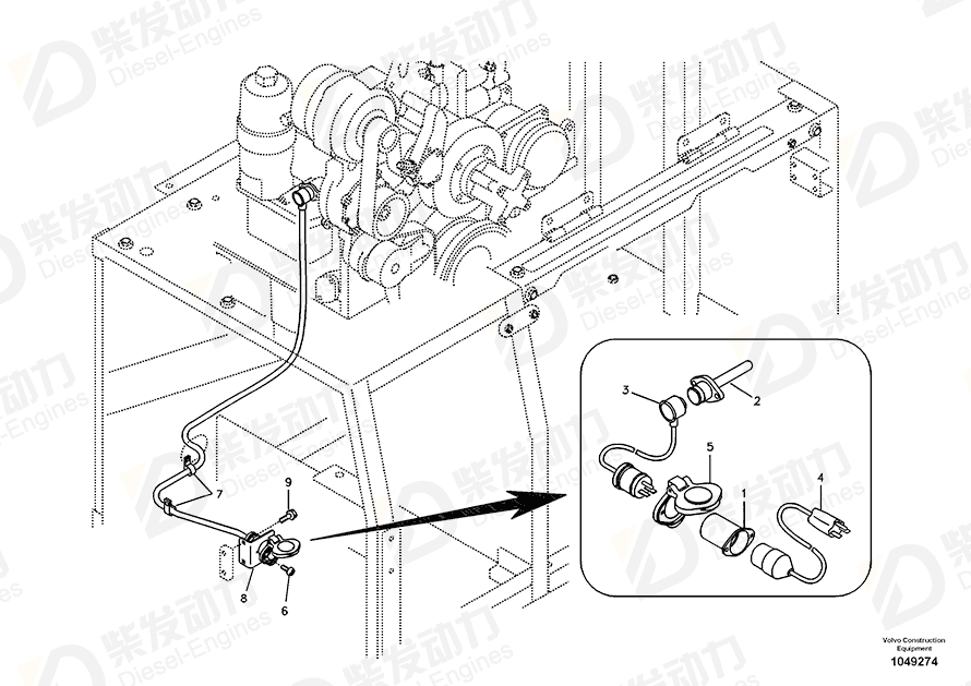 VOLVO Heater 14510498 Drawing