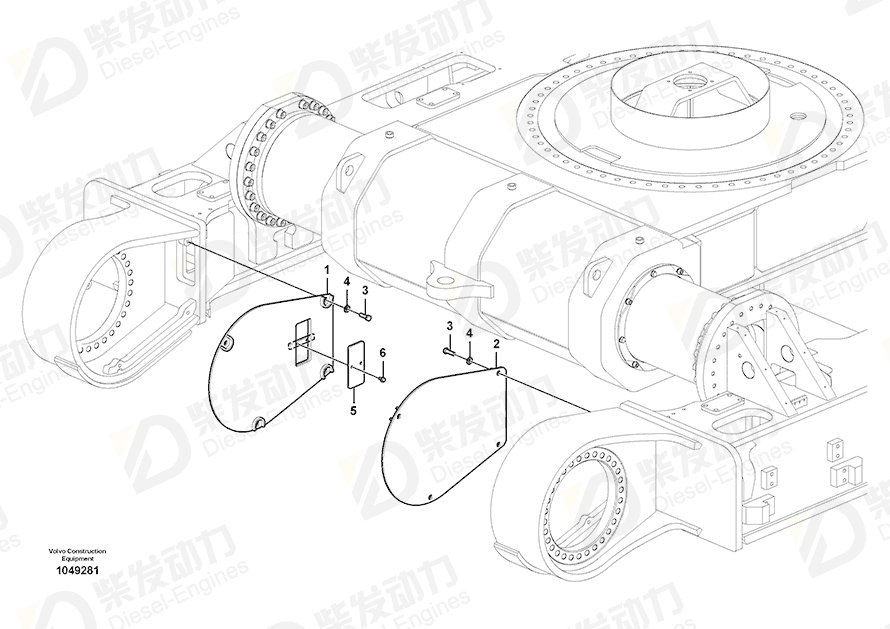 VOLVO Cover 14597422 Drawing