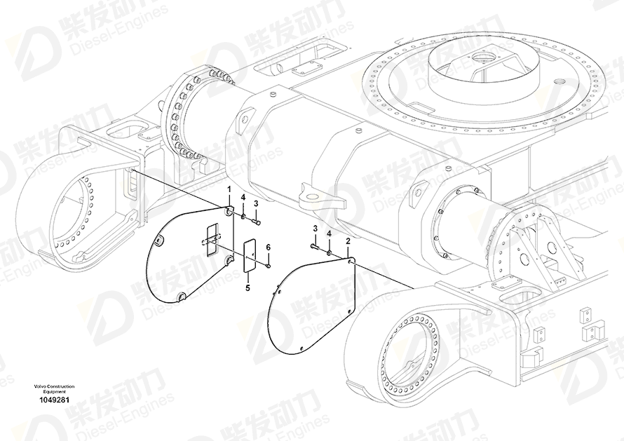 VOLVO Plate 14607193 Drawing