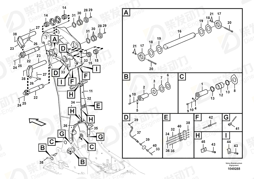 VOLVO Bushing 14358080 Drawing