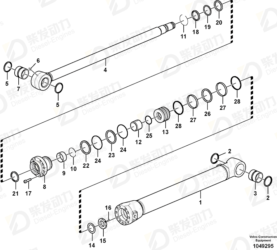 VOLVO Rod 14551955 Drawing