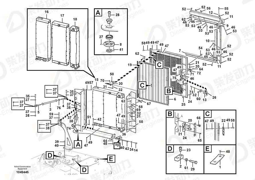 VOLVO Hexagon screw 993002 Drawing