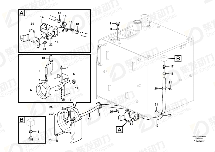 VOLVO Bracket 14623470 Drawing