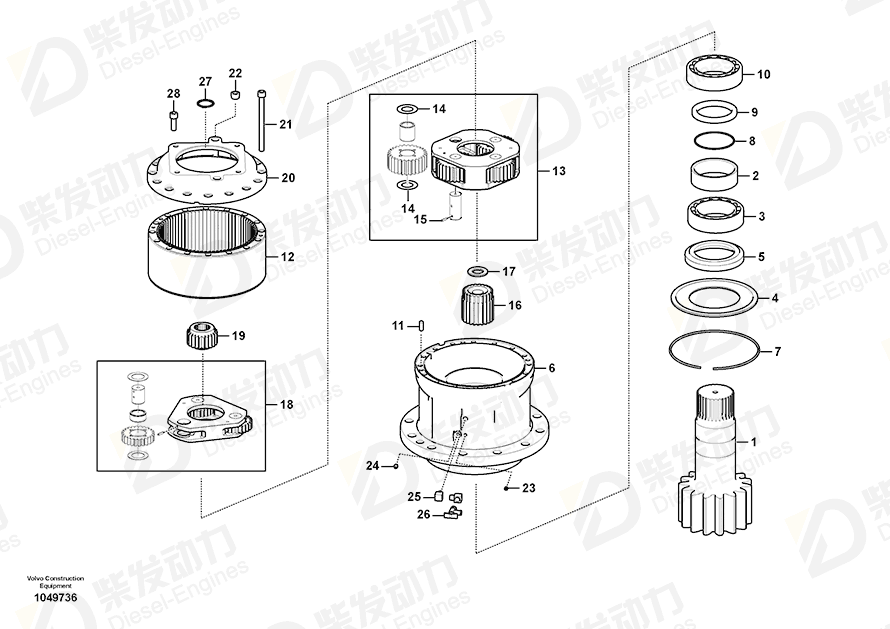 VOLVO Hex. socket screw 995261 Drawing