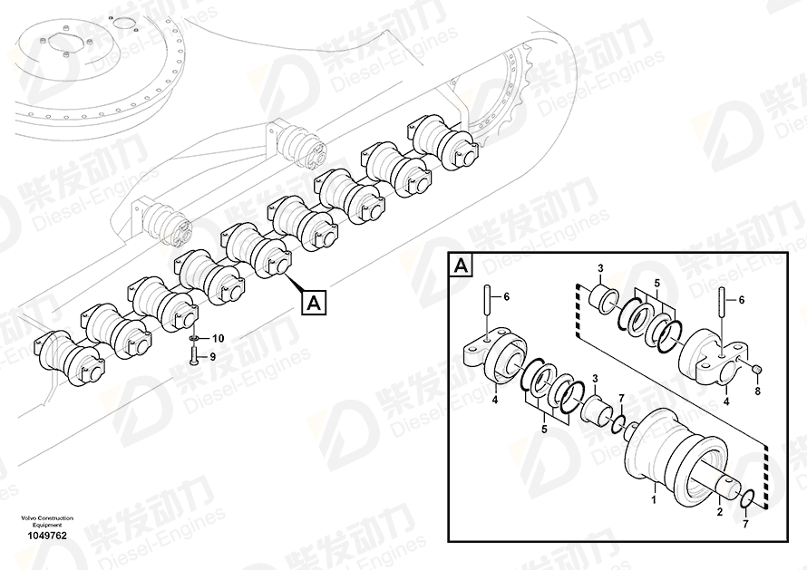 VOLVO O-ring 14653841 Drawing
